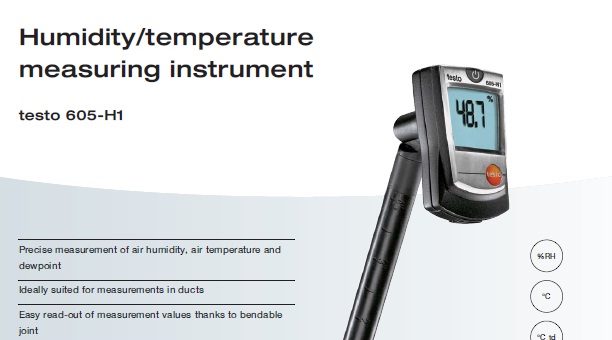 Testo Thermohygrometer (Thermometer & Humidity)